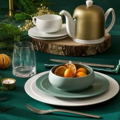 BAHIA ARGILE VERT Assiette à dessert 23 cm