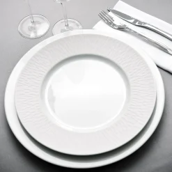 BOREAL SATIN BLANC Assiette à dessert 22,5 cm