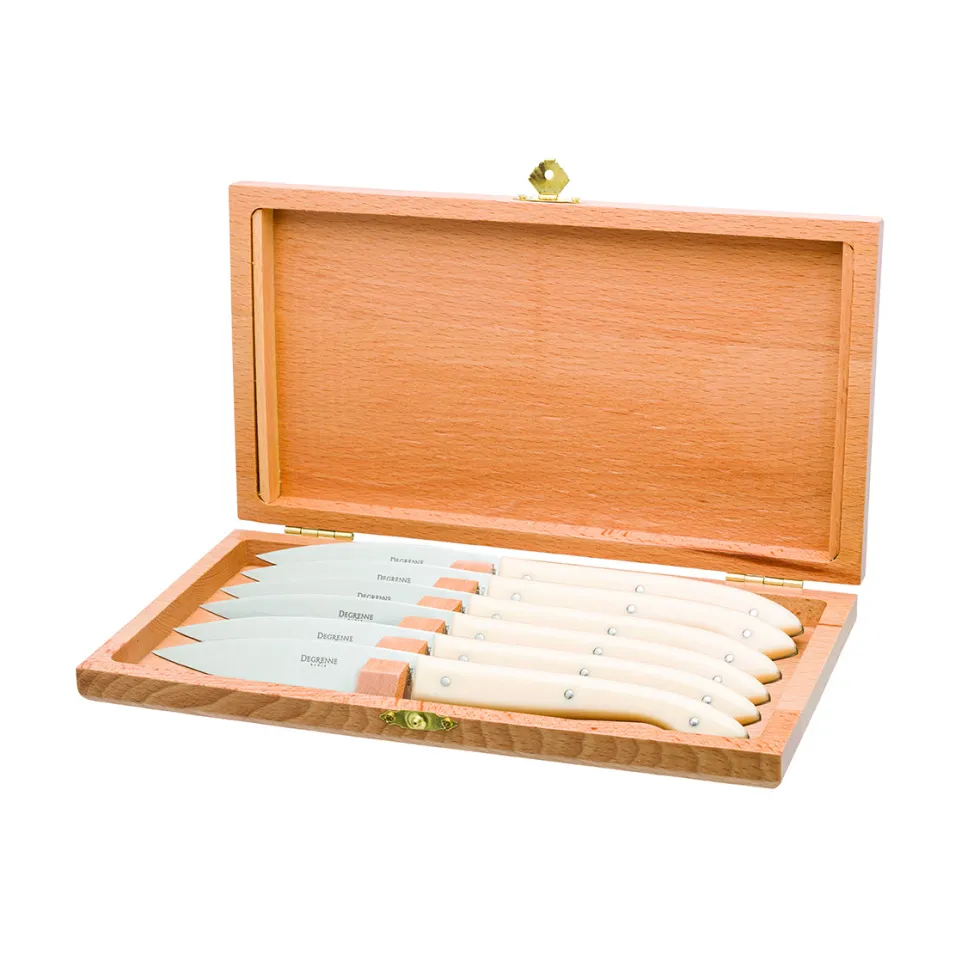 CAPUCIN TABLE IVOIRINE Coffret 6 couteaux à steak