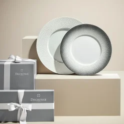 COLLECTION L FRAGMENT BLANC Assiette plate ronde 27,9 cm