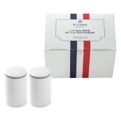 DEGRENNE ELYSEE Coffret salière et poivrière République française