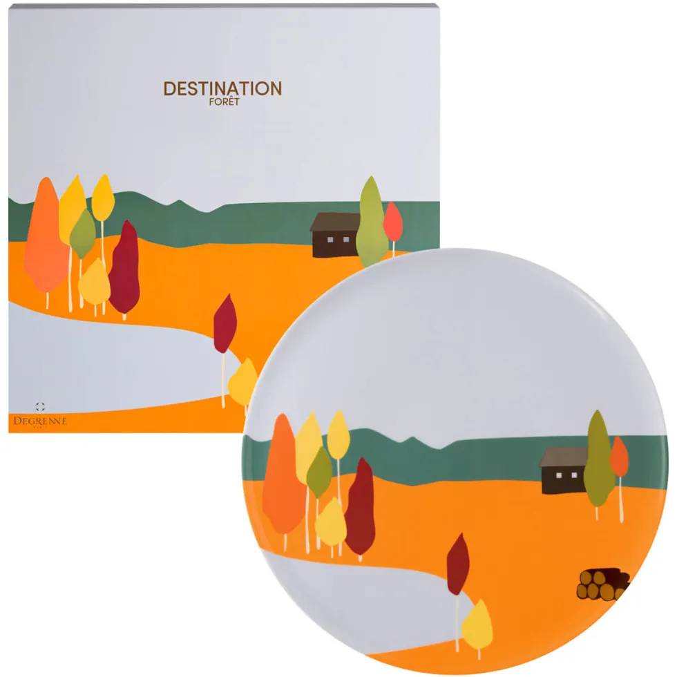 DESTINATION FORET Plat à tarte 32 cm