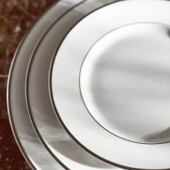 GALON PLATINE Assiette à dessert 21,5 cm