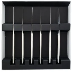 GUEST MIROIR Coffret 6 couteaux à steak monobloc lame scie