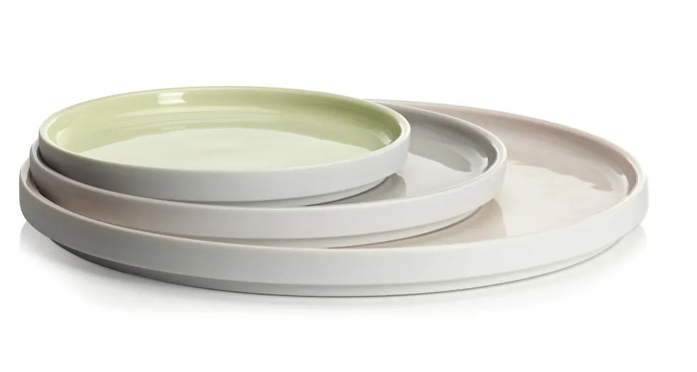 LA VAISSELLE DE L'ECONOME BLANCHE Coffret 4 assiettes 18 cm