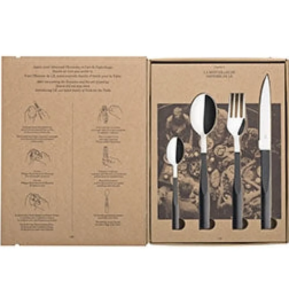 L'E STARCK TRUFFE NOIRE Coffret 24 couverts lame scie