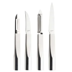 L'ECONOME STARCK Pack 4 pièces Économe/Couteau bec oiseau/Couteau office/Flexiconome