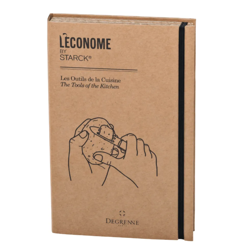 L'ECONOME STARCK Pack 4 pièces Économe/Couteau bec oiseau/Couteau office/Flexiconome
