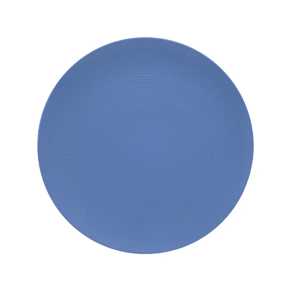 MODULO NATURE BLEU GALET assiette de présentation ronde 31.5 cm