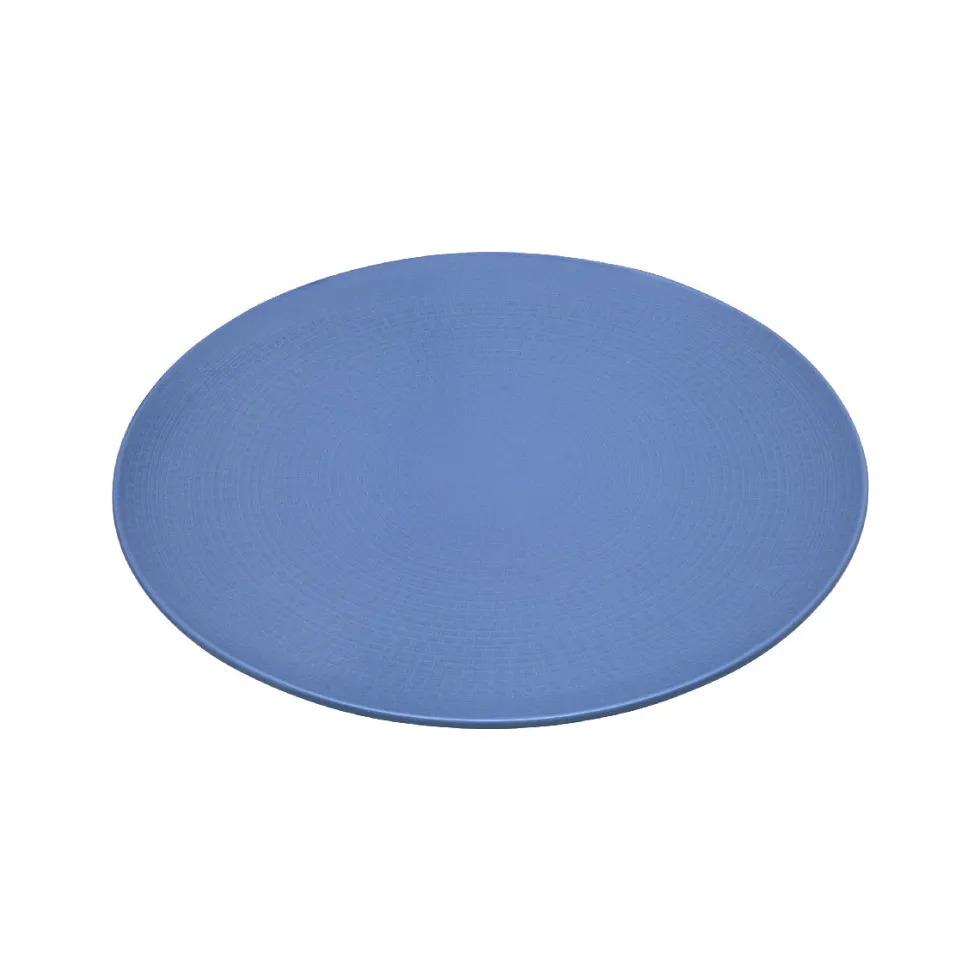 MODULO NATURE BLEU GALET assiette de présentation ronde 31.5 cm