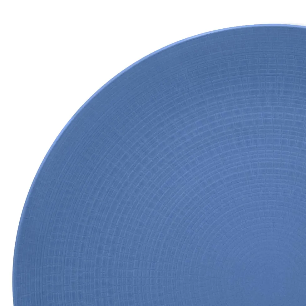 MODULO NATURE BLEU GALET assiette de présentation ronde 31.5 cm