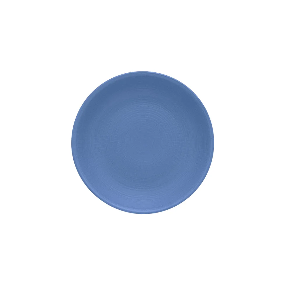 MODULO NATURE BLEU GALET assiette creuse caLotte ronde 21 cm