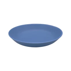 MODULO NATURE BLEU GALET assiette creuse caLotte ronde 21 cm