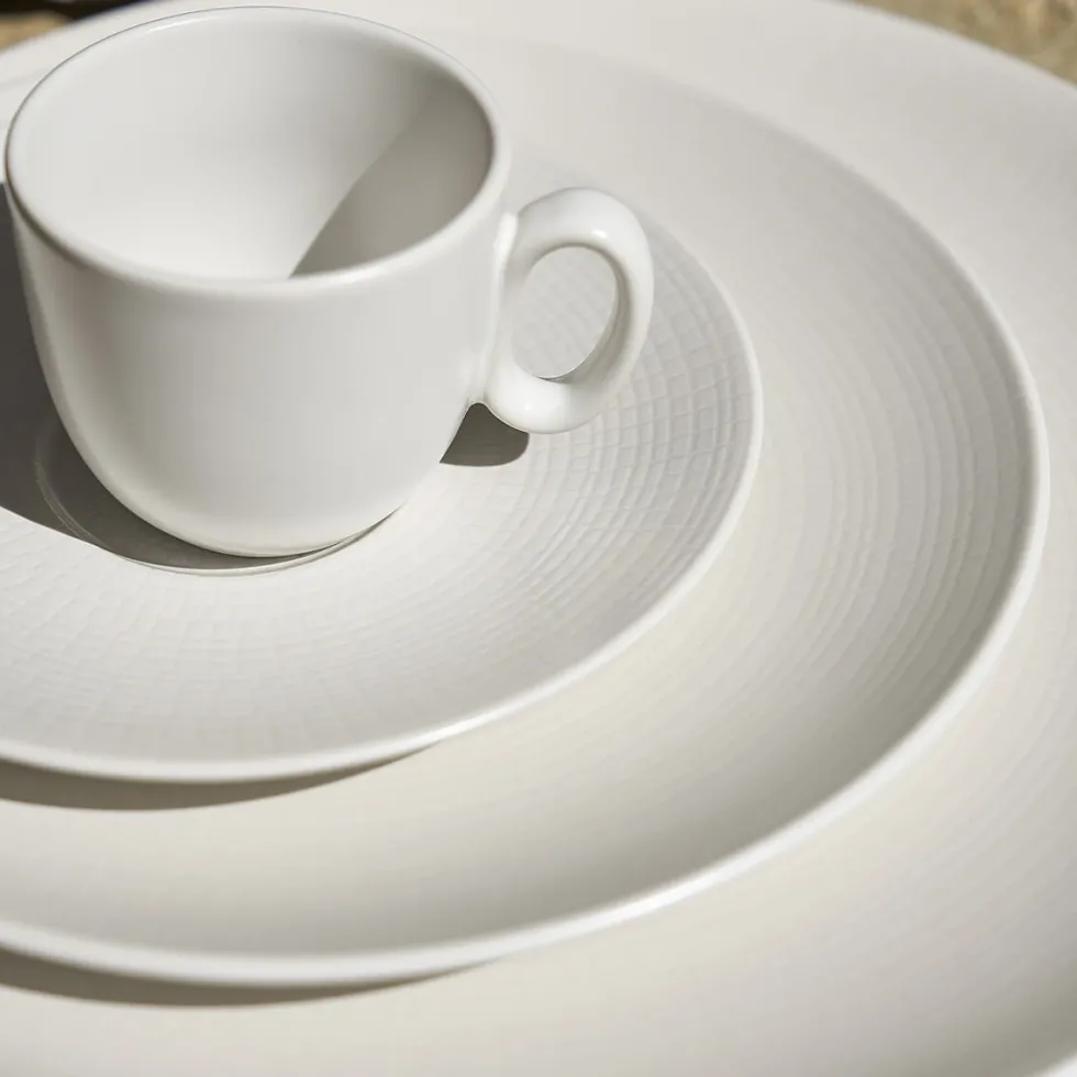 MODULO NATURE KAOLIN Assiette à dessert 21 cm