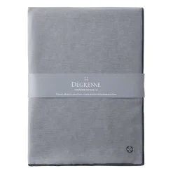NUANCES COTON & LIN GRIS DEGRENNE Nappe rectangulaire 180 x 250 cm