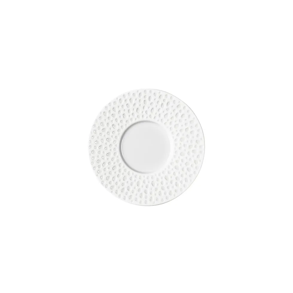 PERLES DE ROSEE BLANCHES Soucoupe à café/expresso 12,6 cm