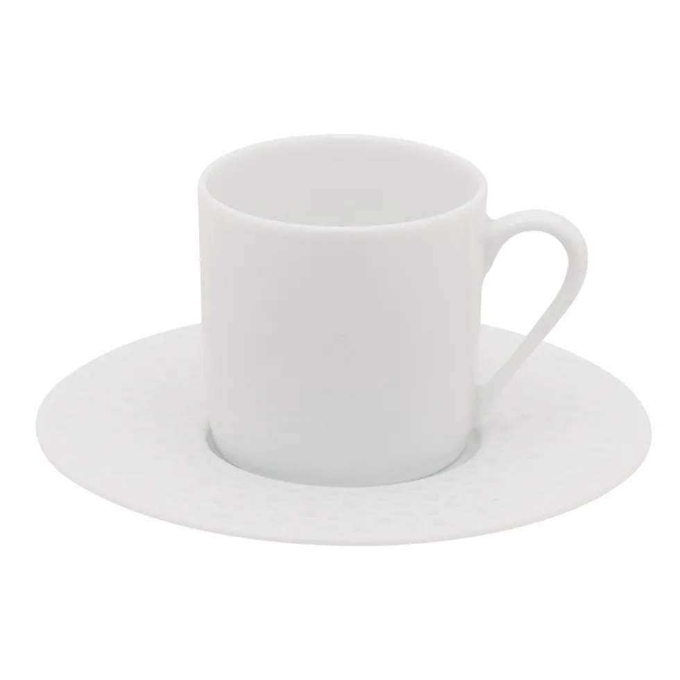PERLES DE ROSEE BLANCHES Soucoupe à café/expresso 12,6 cm