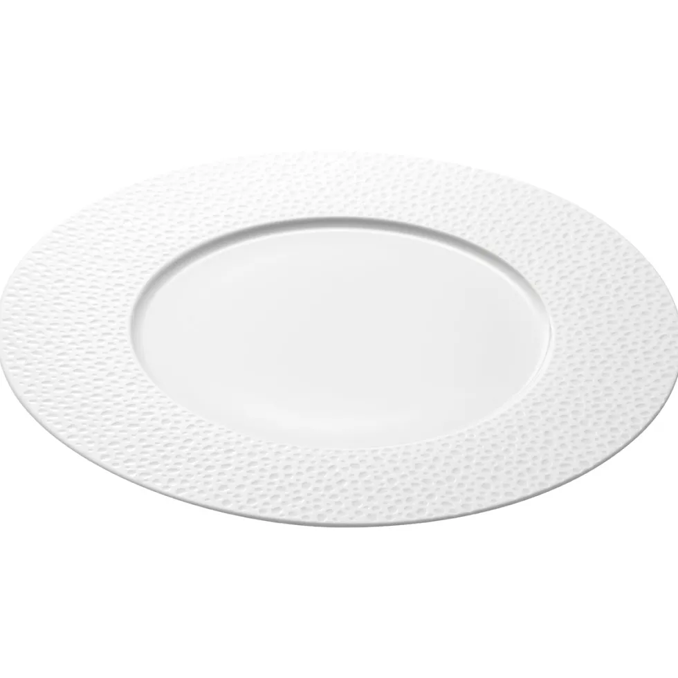PERLES DE ROSEE BLANCHES Assiette de présentation 32 cm