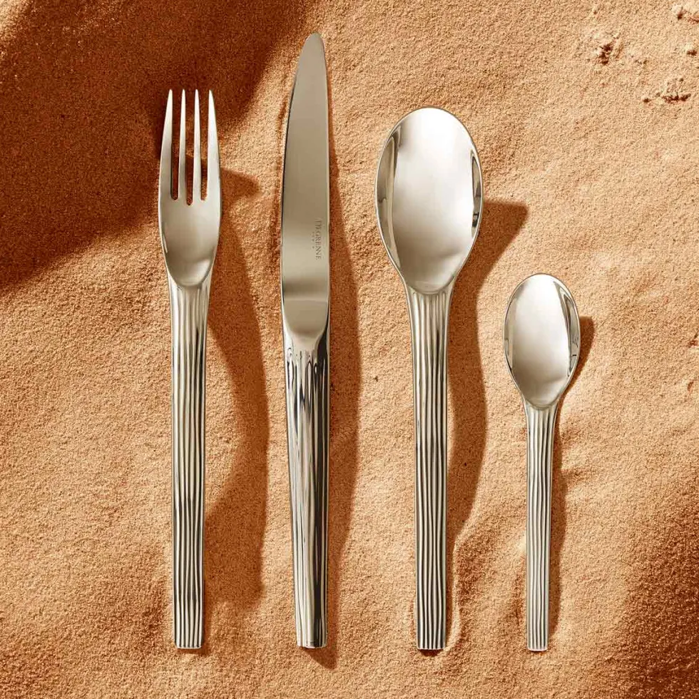 RIVAGE MIROIR Coffret 24 couverts monobloc lame scie