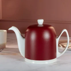 SALAM MINERALE Théière 6 tasses cloche bordeaux