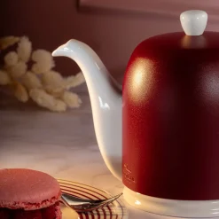 SALAM MINERALE Théière 4 tasses cloche bordeaux
