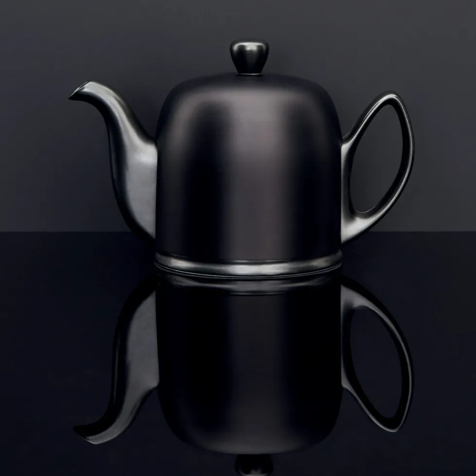 SALAM MINERALE Théière 2 tasses cloche noire