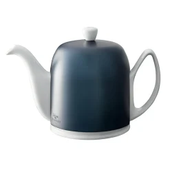 SALAM MINERALE Théière cloche cobalt - corps blanc