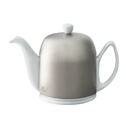 SALAM MINERALE Théière cloche zinc - corps blanc