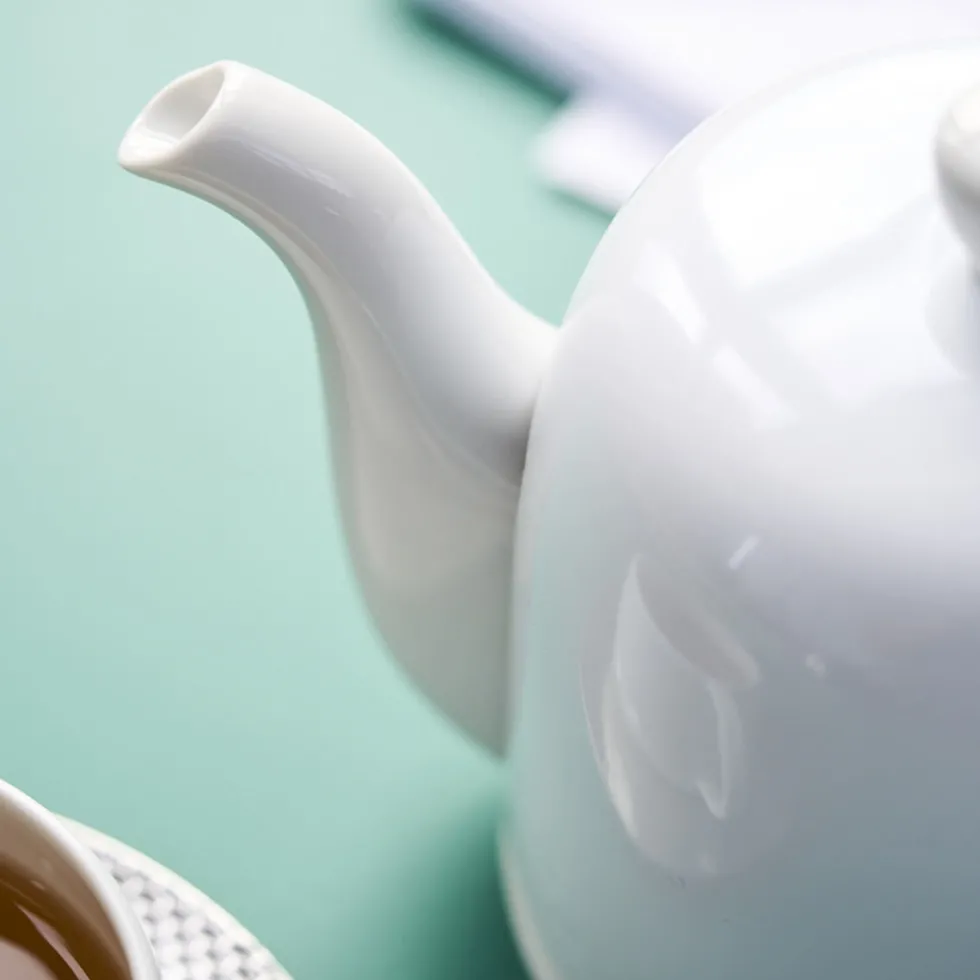 SALAM MONOCHROME Théière 6 tasses cloche blanche