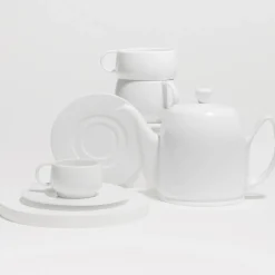 SALAM MONOCHROME Théière 4 tasses cloche blanche