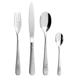 SUPERNATURE MIROIR Coffret 24 couverts monobloc lame scie